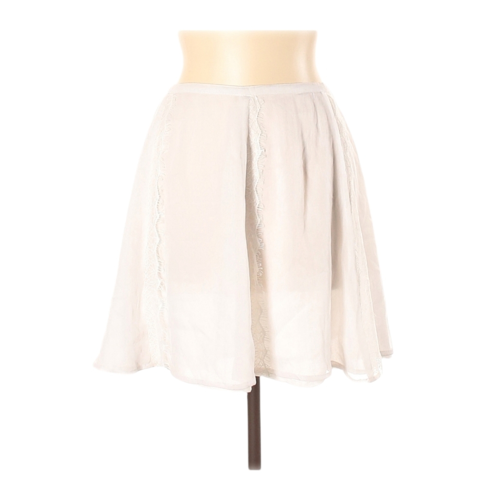 The Letter Skirt Size L Lightweight Embroidered Lace Zipper Back A-Line‎ Mini